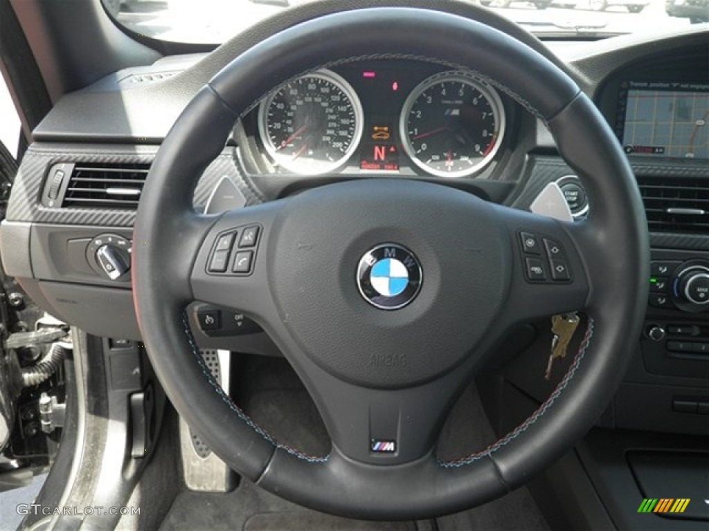 2011 BMW M3 Convertible Fox Red Novillo Leather Steering Wheel Photo #68814959