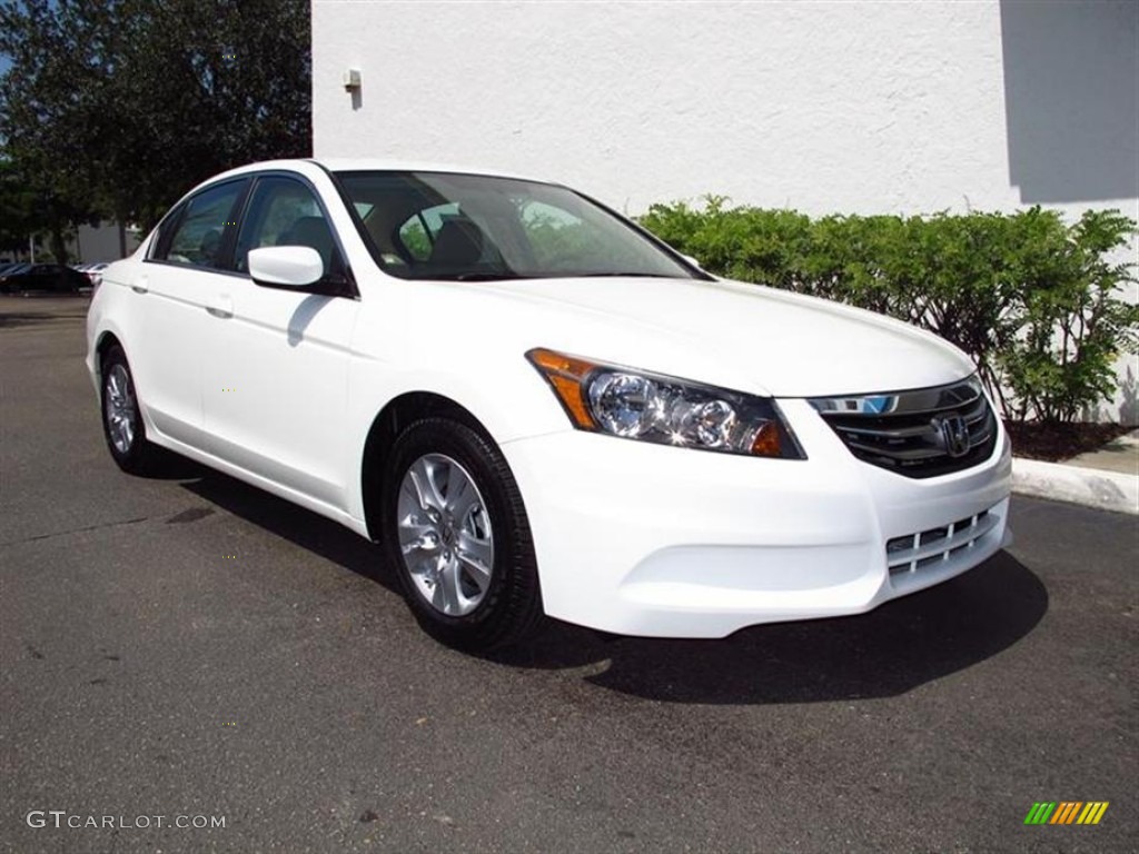 2012 Accord SE Sedan - Taffeta White / Ivory photo #1