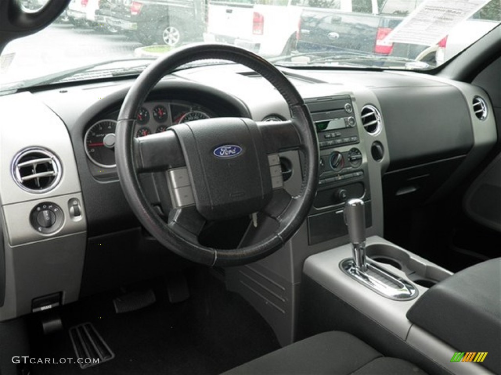 2008 Ford F150 FX2 Sport SuperCab Black/Red Sport Dashboard Photo #68816156