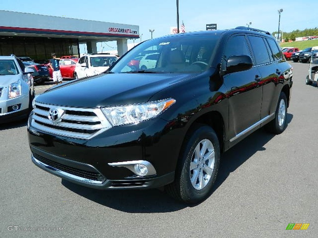 2012 Highlander SE - Black / Sand Beige photo #7