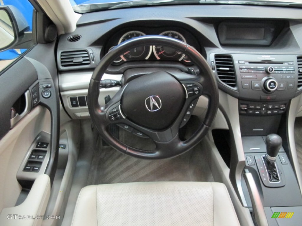 2009 Acura TSX Sedan Taupe Dashboard Photo #68817749