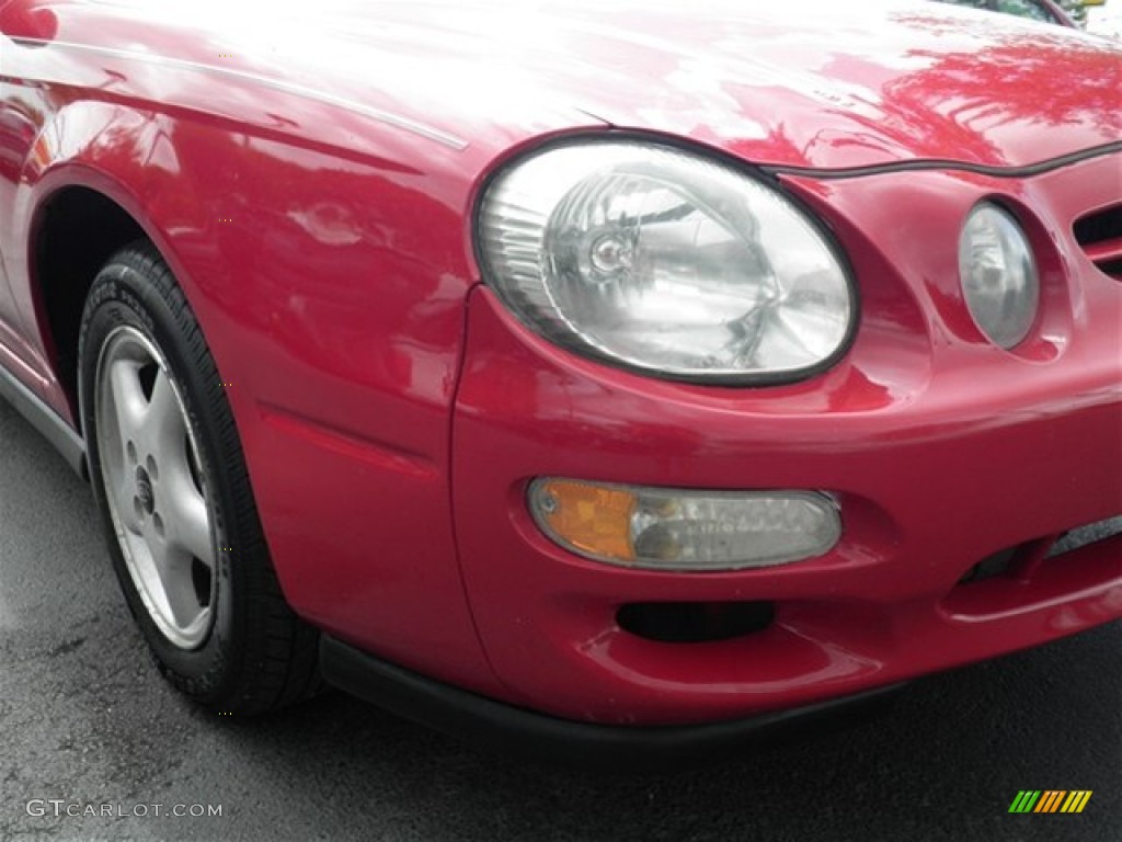 2001 Spectra GSX Sedan - Classic Red / Gray photo #2
