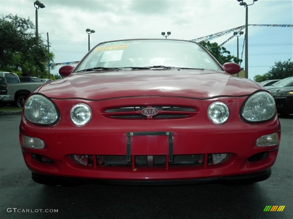 2001 Spectra GSX Sedan - Classic Red / Gray photo #4