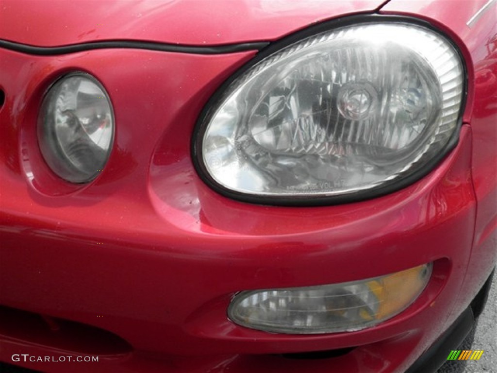 2001 Spectra GSX Sedan - Classic Red / Gray photo #7