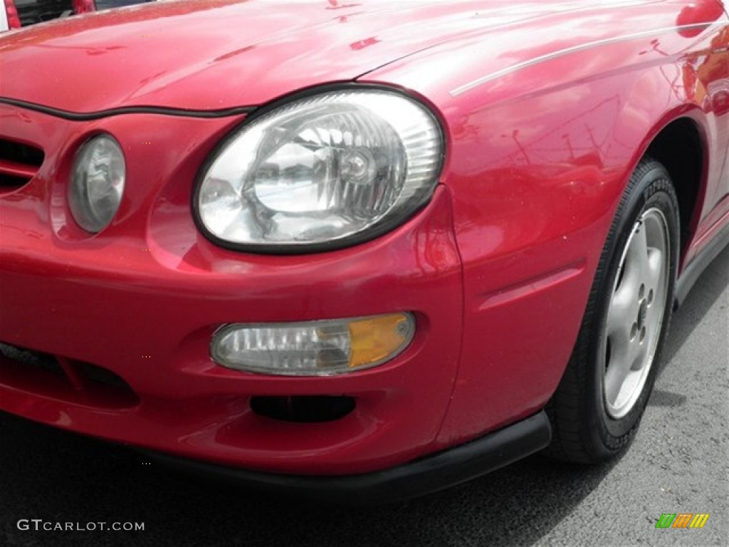 2001 Spectra GSX Sedan - Classic Red / Gray photo #8