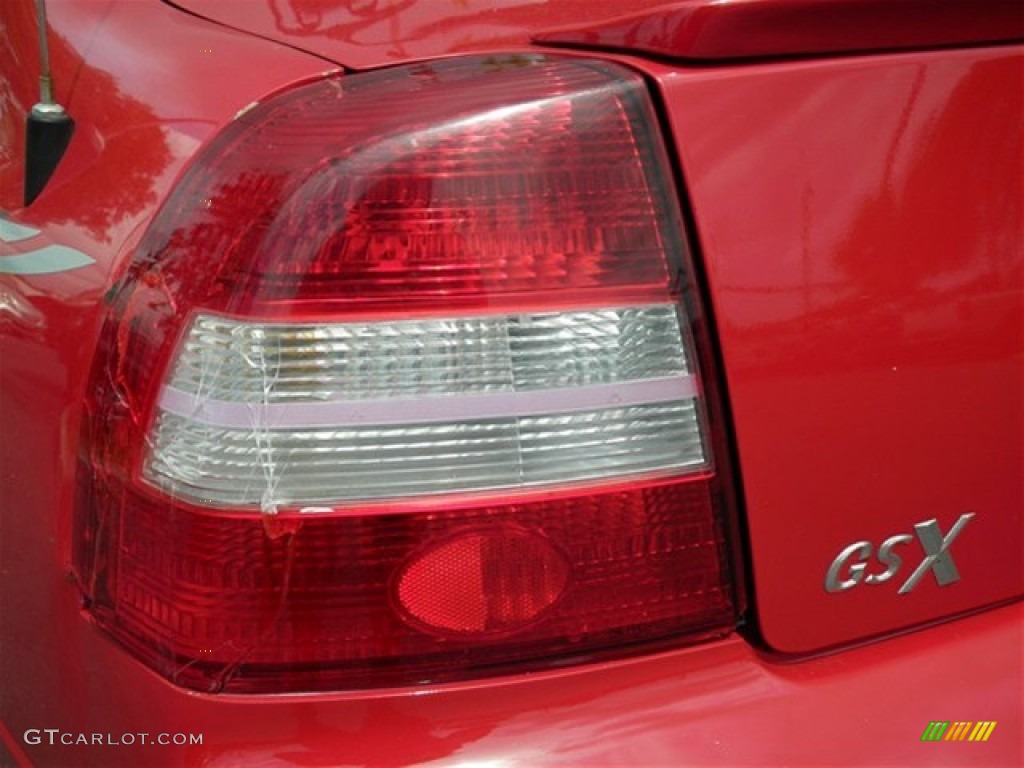 2001 Spectra GSX Sedan - Classic Red / Gray photo #13