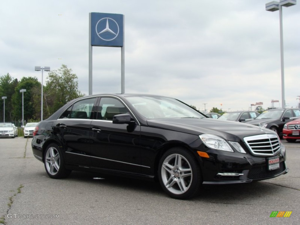 Black 2013 Mercedes-Benz E 350 4Matic Sedan Exterior Photo #68818475