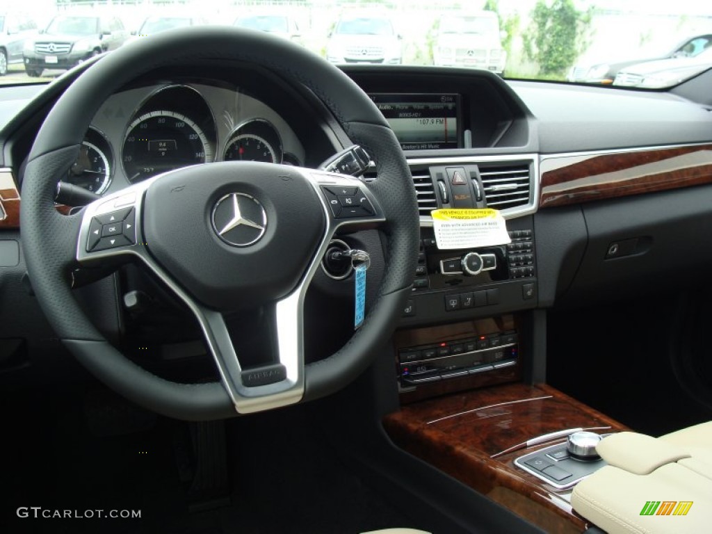 2013 Mercedes-Benz E 350 4Matic Sedan Almond Dashboard Photo #68818508