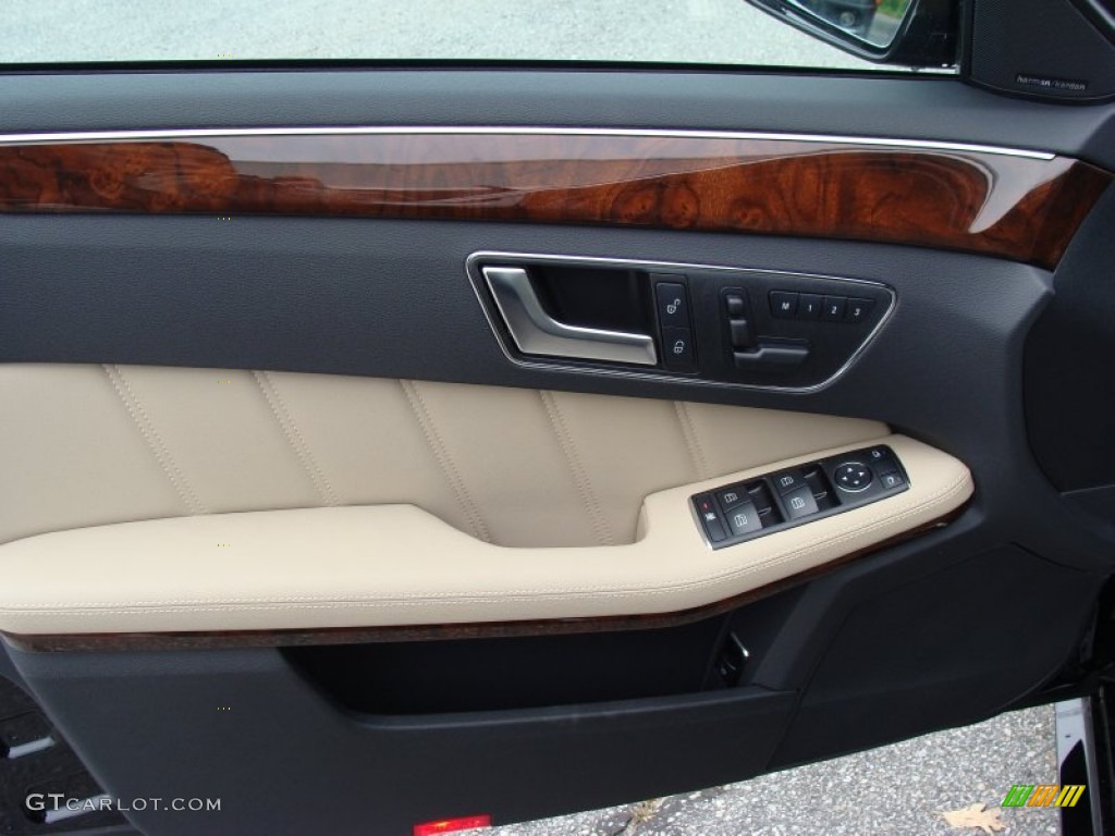 2013 Mercedes-Benz E 350 4Matic Sedan Almond Door Panel Photo #68818517