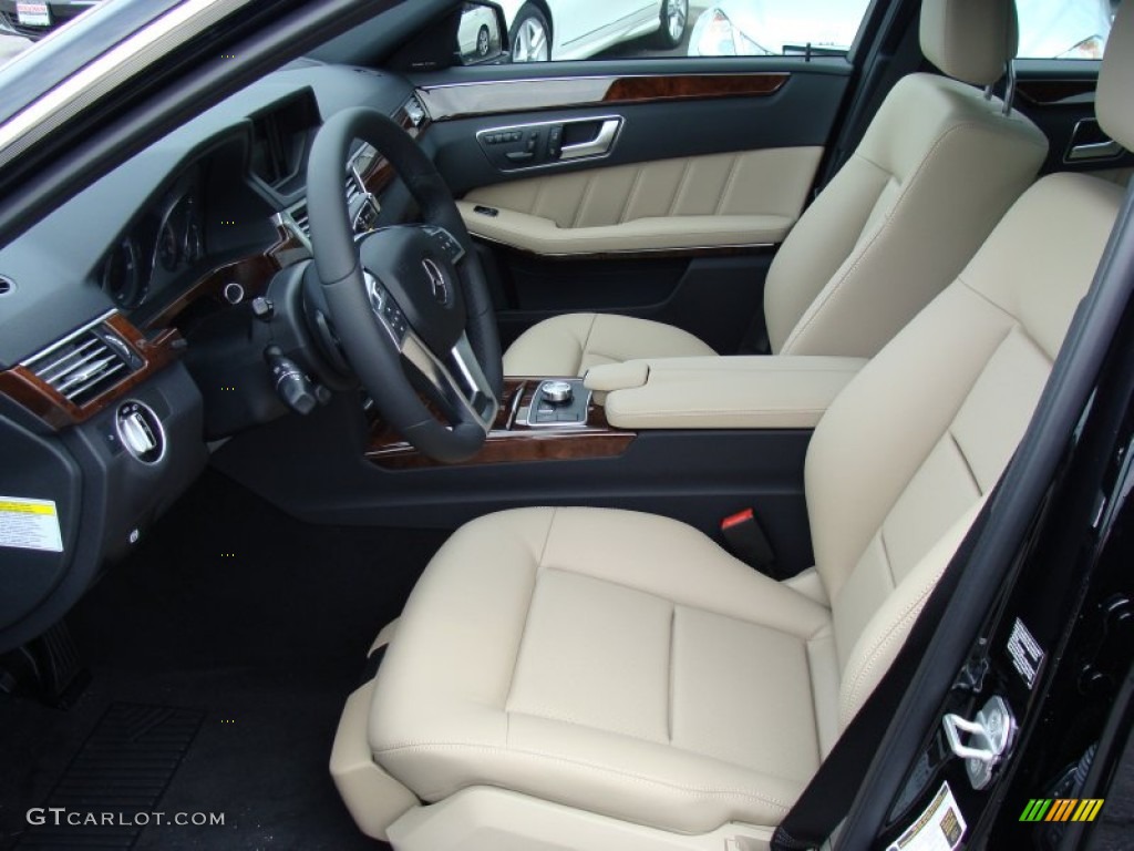Almond Interior 2013 Mercedes-Benz E 350 4Matic Sedan Photo #68818526