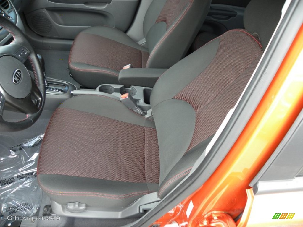 Gray Sport Cloth Interior 2010 Kia Rio Rio5 SX Hatchback Photo #68819531