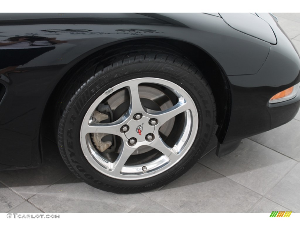 2002 Corvette Convertible - Black / Black photo #26