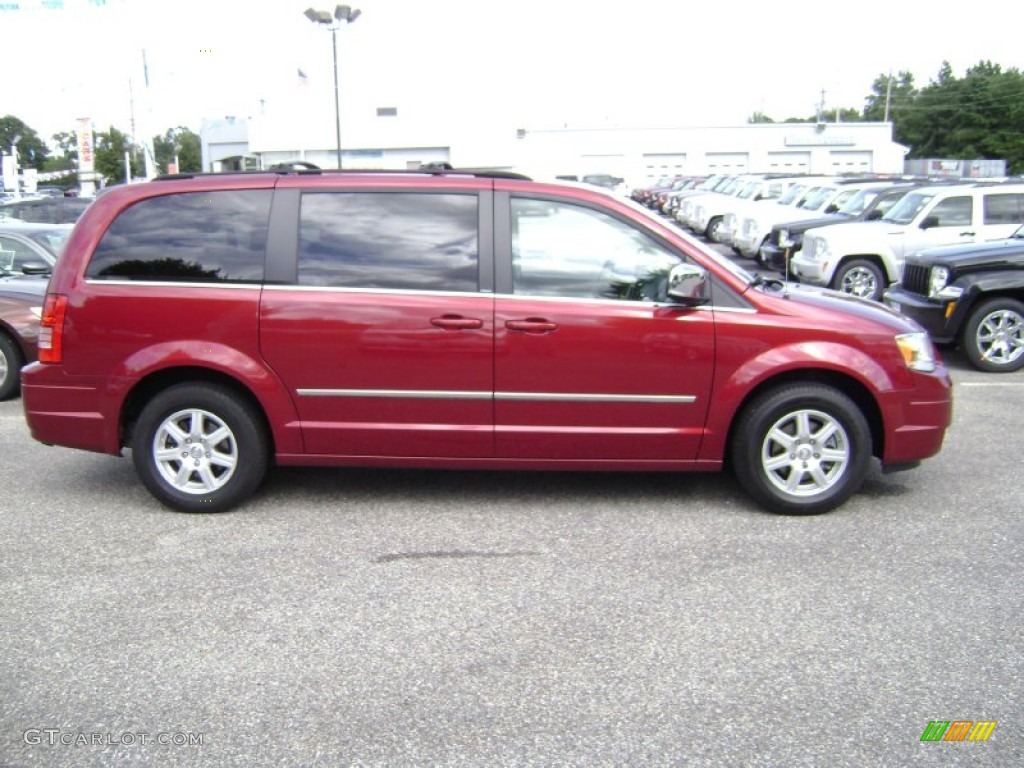 Deep Cherry Red Crystal Pearl 2010 Chrysler Town & Country Touring Exterior Photo #68820335