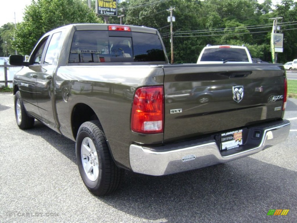 2012 Ram 1500 SLT Quad Cab 4x4 - Sagebrush Pearl / Dark Slate Gray/Medium Graystone photo #6