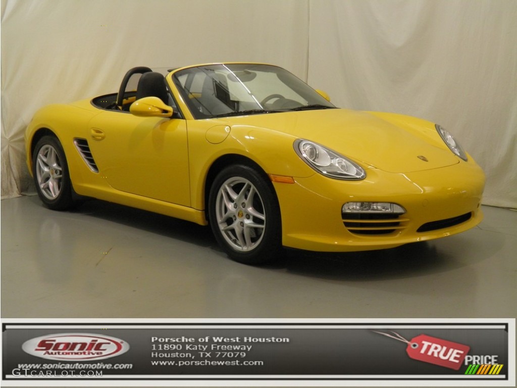 Speed Yellow Porsche Boxster