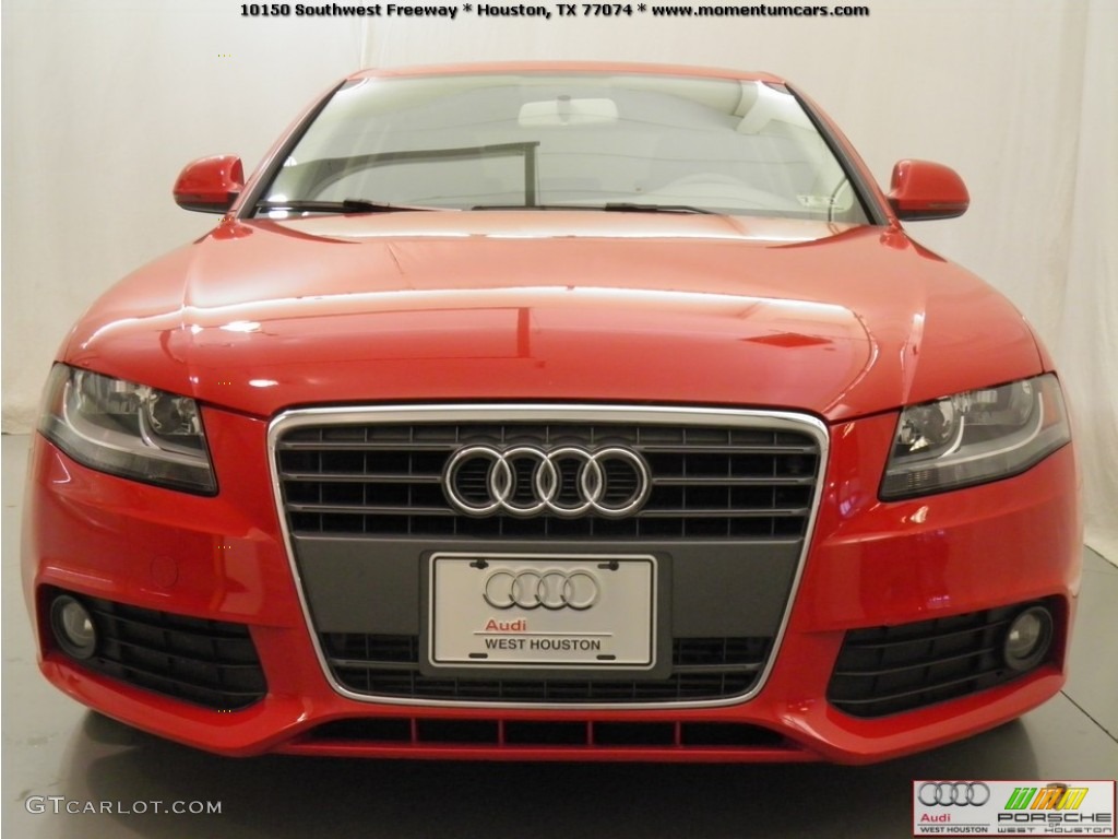 2009 A4 2.0T Sedan - Brilliant Red / Cardamom Beige photo #17