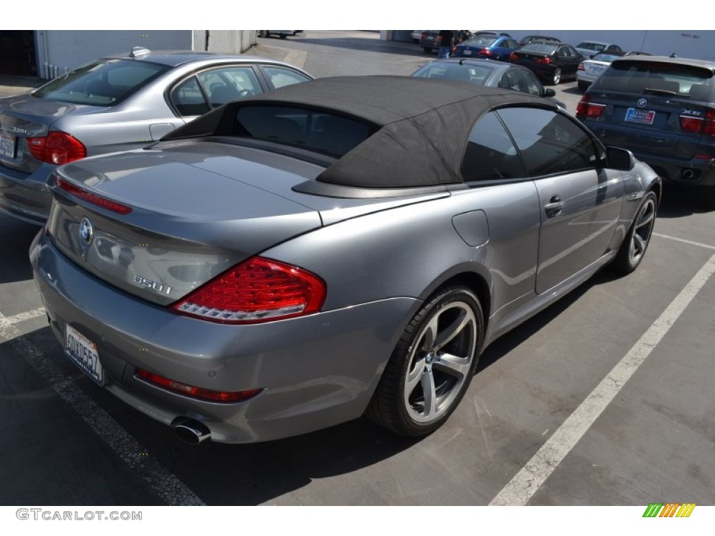 2008 6 Series 650i Convertible - Space Grey Metallic / Black photo #3