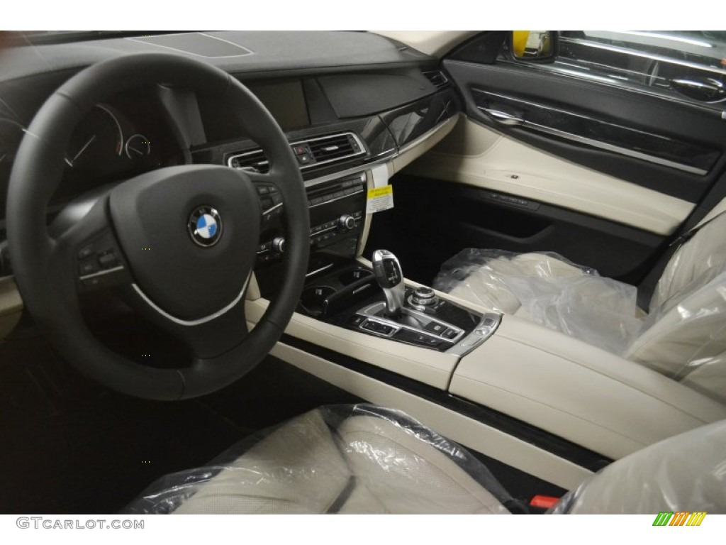 2012 7 Series 750Li Sedan - Mineral White Metallic / Oyster/Black photo #6