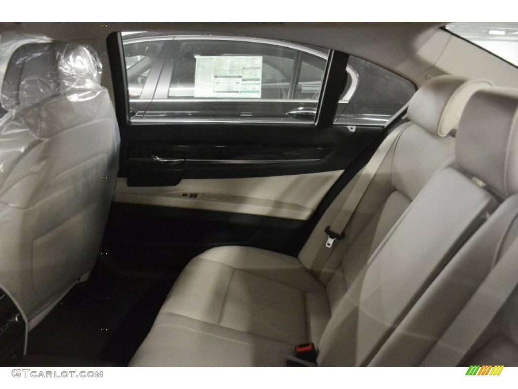 2012 7 Series 750Li Sedan - Mineral White Metallic / Oyster/Black photo #8