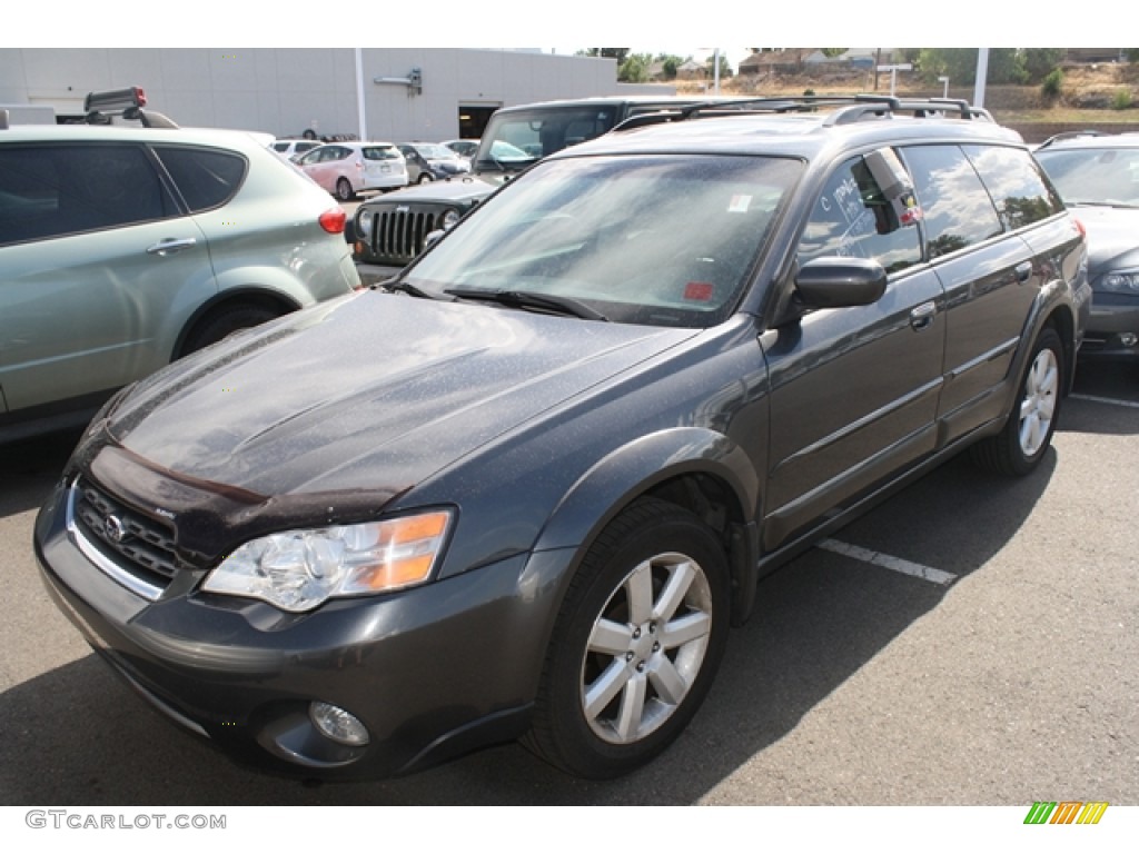 2007 Outback 2.5i Limited Wagon - Obsidian Black Pearl / Charcoal Leather photo #4