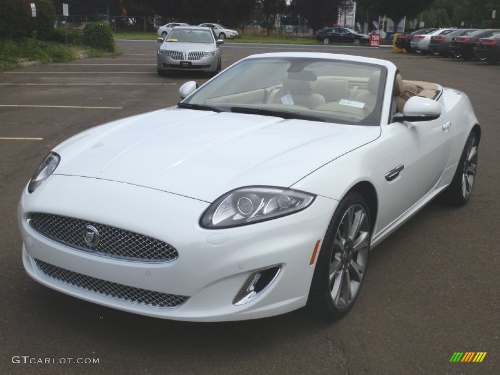 Polaris White 2013 Jaguar XK XK Convertible Exterior Photo #68823077