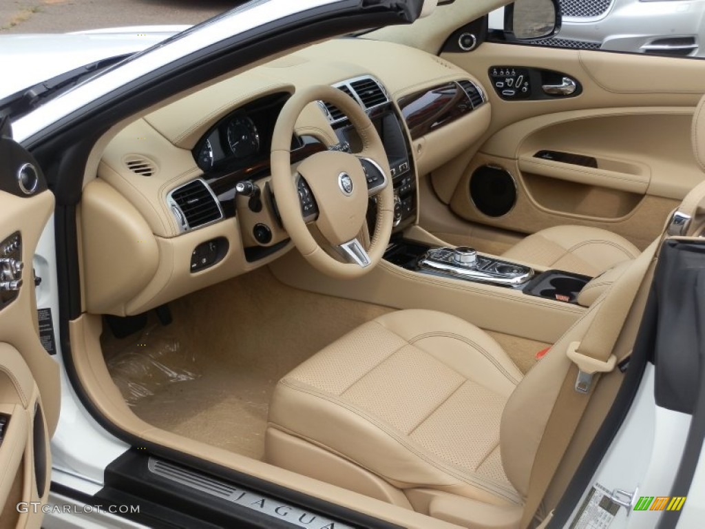 Caramel Interior 2013 Jaguar XK XK Convertible Photo #68823122