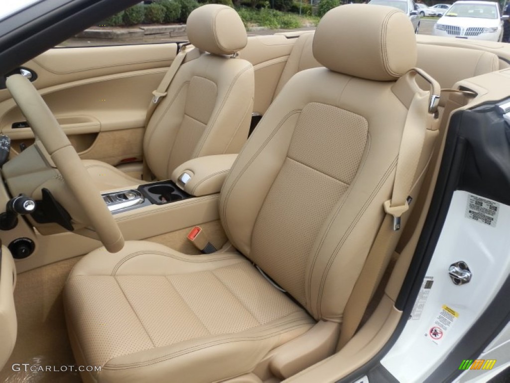 Caramel Interior 2013 Jaguar XK XK Convertible Photo #68823128
