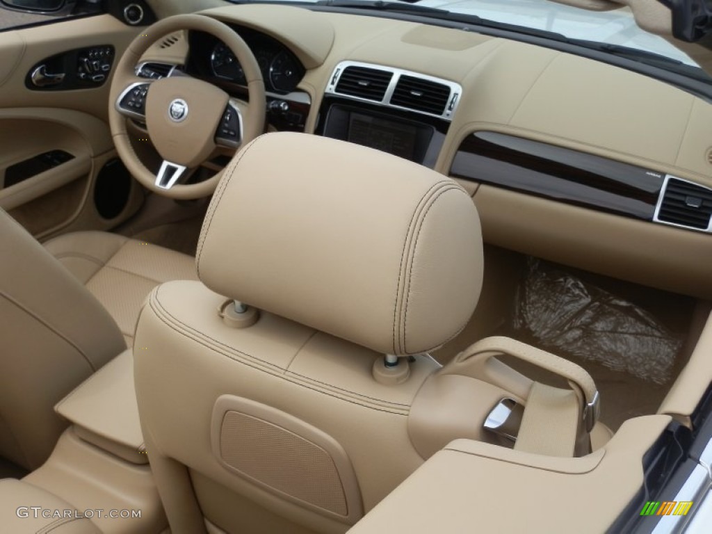 Caramel Interior 2013 Jaguar XK XK Convertible Photo #68823139