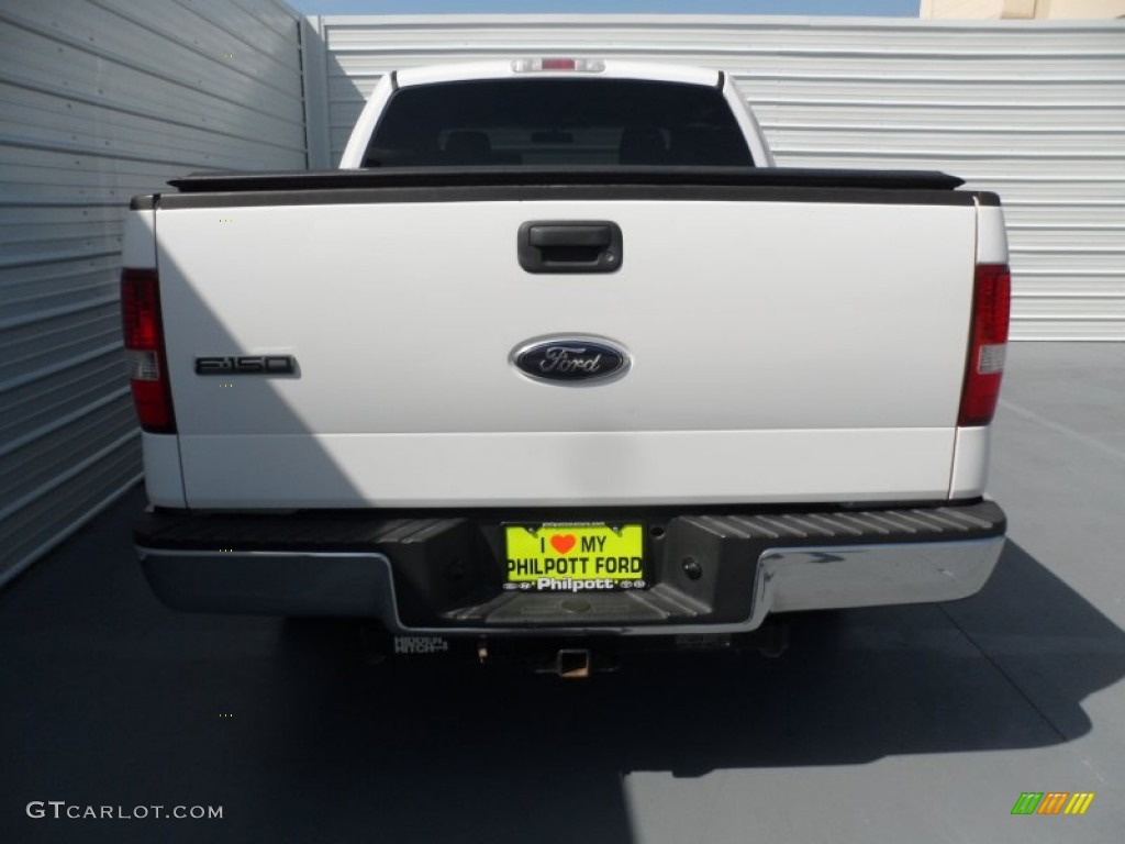 2006 F150 XLT SuperCrew 4x4 - Oxford White / Tan photo #4