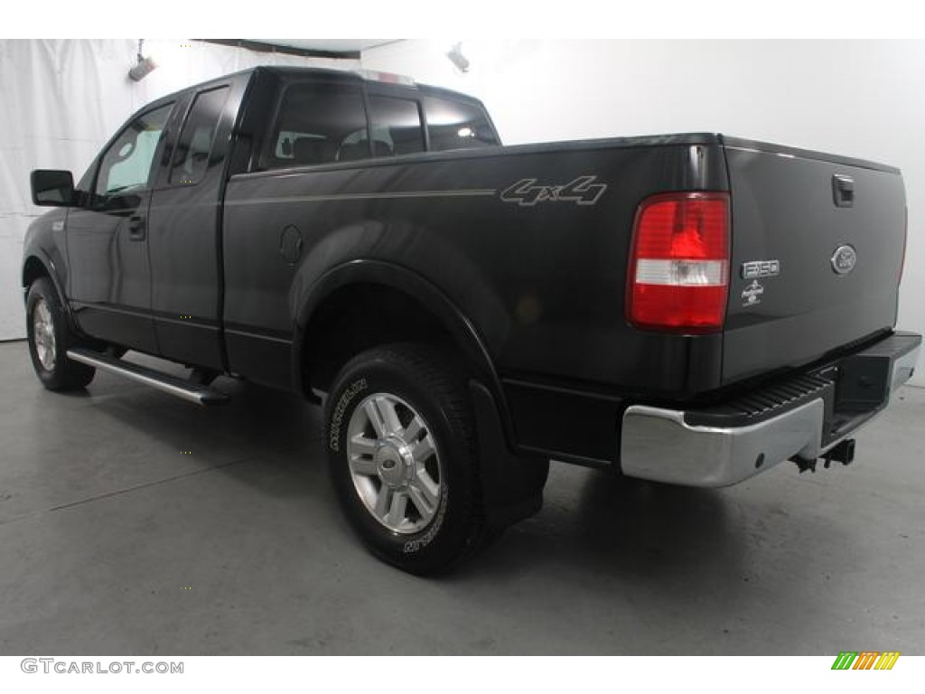 2004 F150 XLT SuperCab 4x4 - Black / Black/Medium Flint photo #6