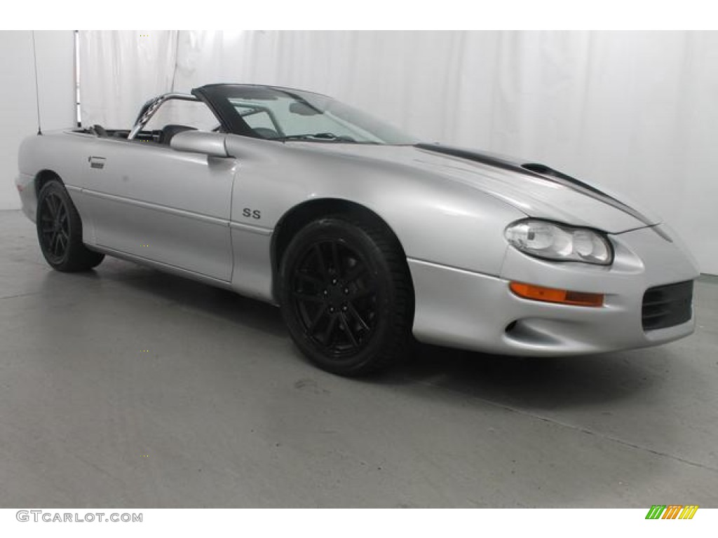 2000 Camaro Z28 Convertible - Sebring Silver Metallic / Ebony photo #4