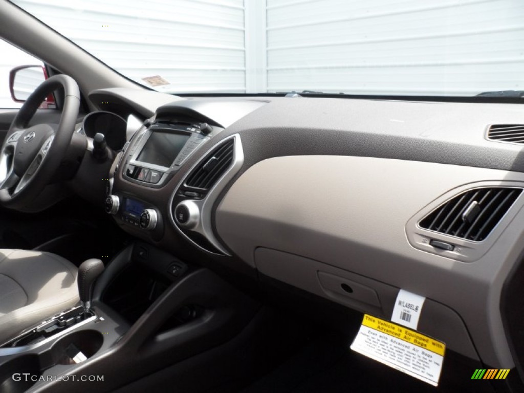 2013 Tucson Limited - Garnet Red / Taupe photo #16