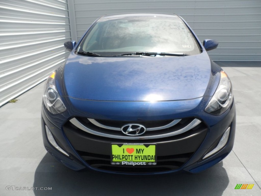 2013 Elantra GT - Atlantic Blue / Beige photo #7