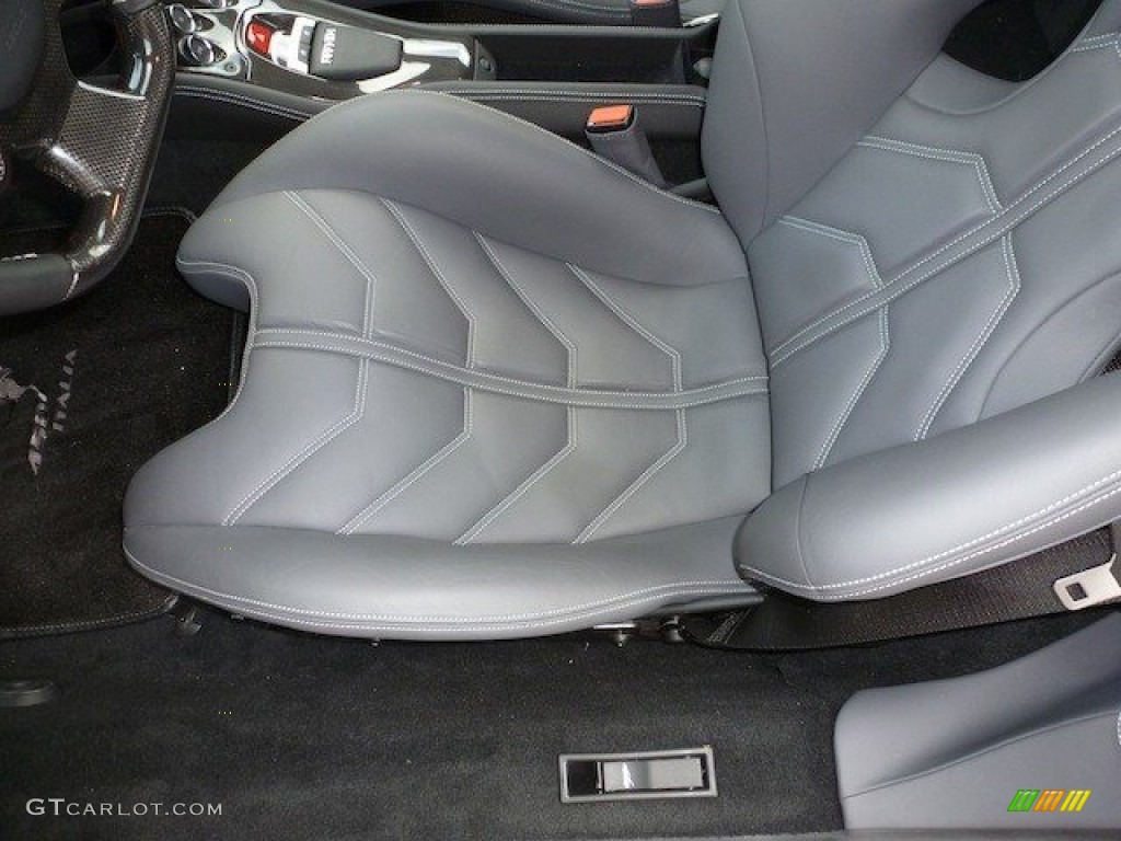 2012 458 Italia - Grigio Titanio (Grey Metallic) / Charcoal photo #18