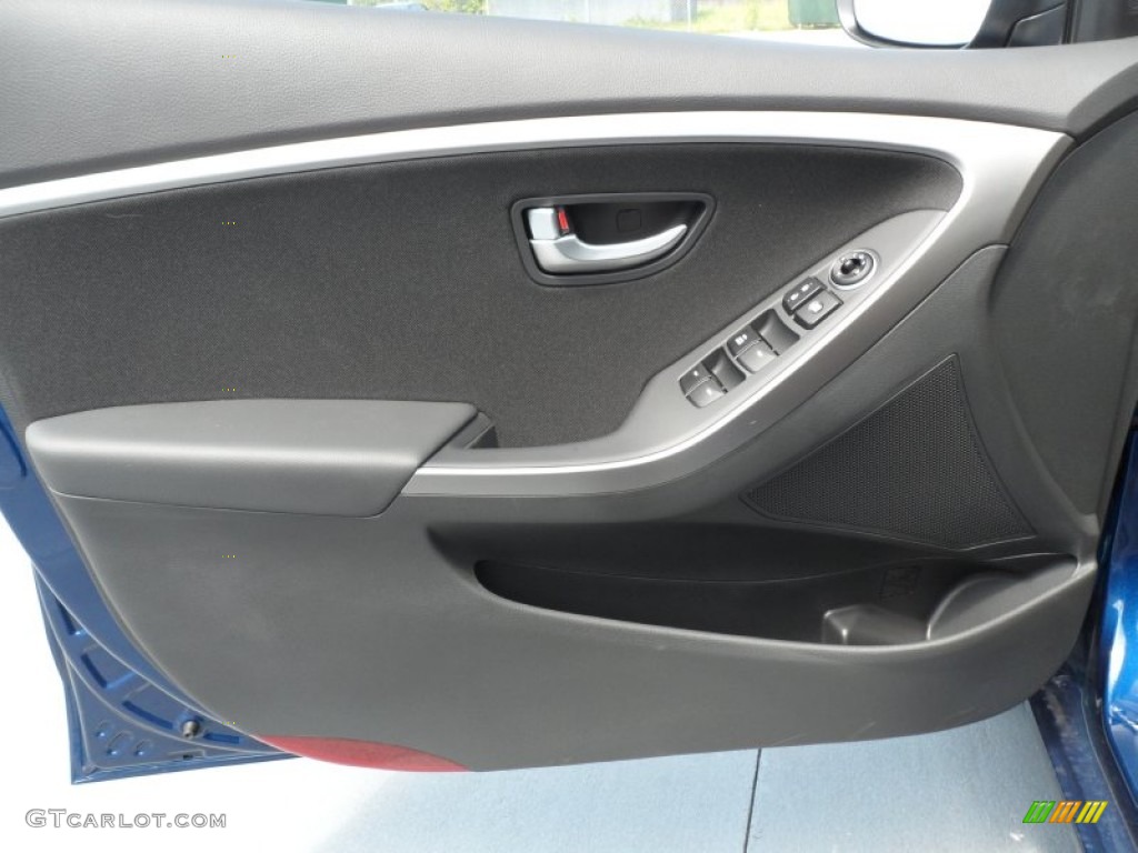 2013 Elantra GT - Atlantic Blue / Black photo #20