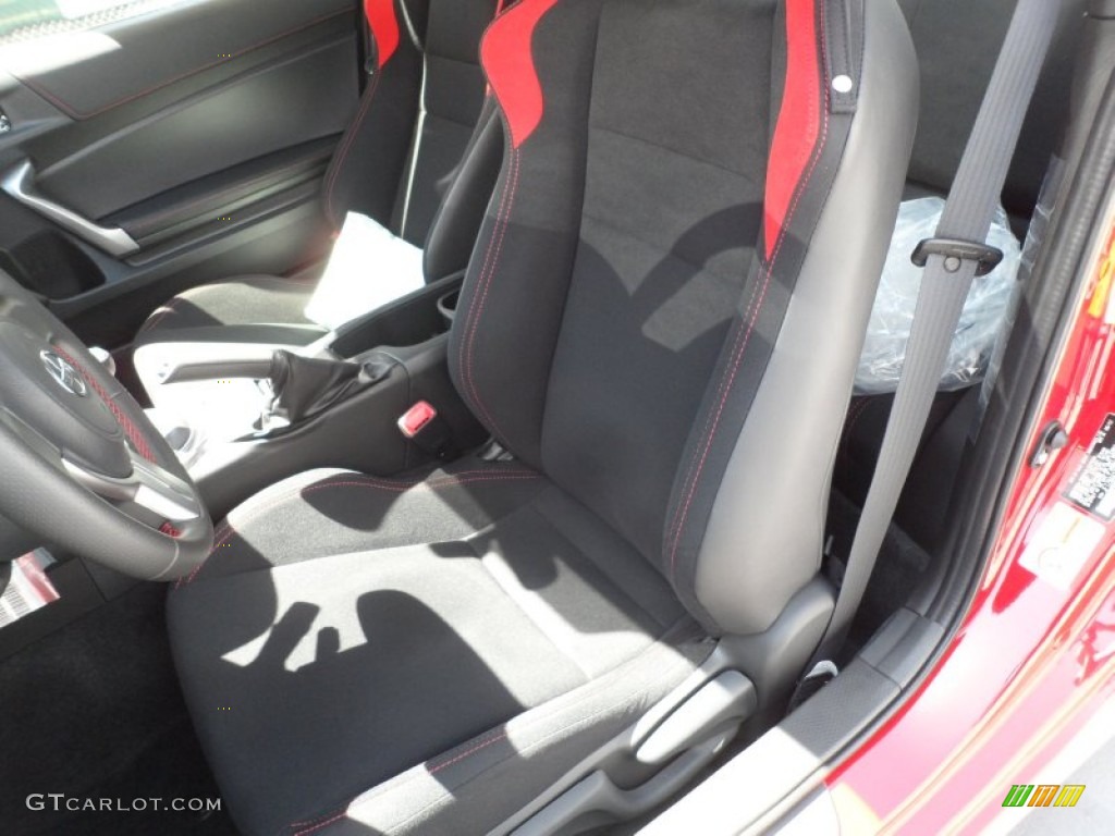 Black/Red Accents Interior 2013 Scion FR-S Sport Coupe Photo #68825897