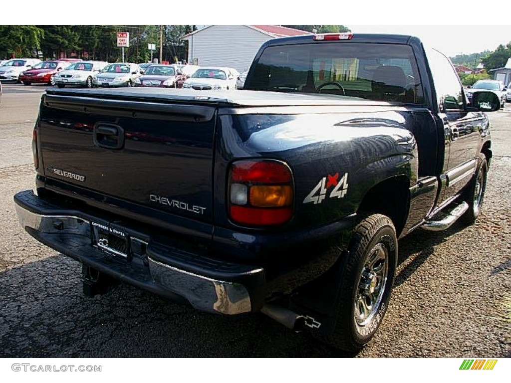 2005 Silverado 1500 LS Regular Cab 4x4 - Dark Blue Metallic / Dark Charcoal photo #11