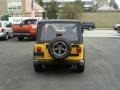 2004 Solar Yellow Jeep Wrangler X 4x4  photo #7