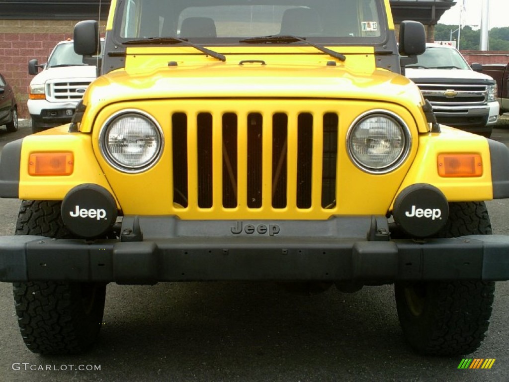 2004 Wrangler X 4x4 - Solar Yellow / Dark Slate Gray photo #11