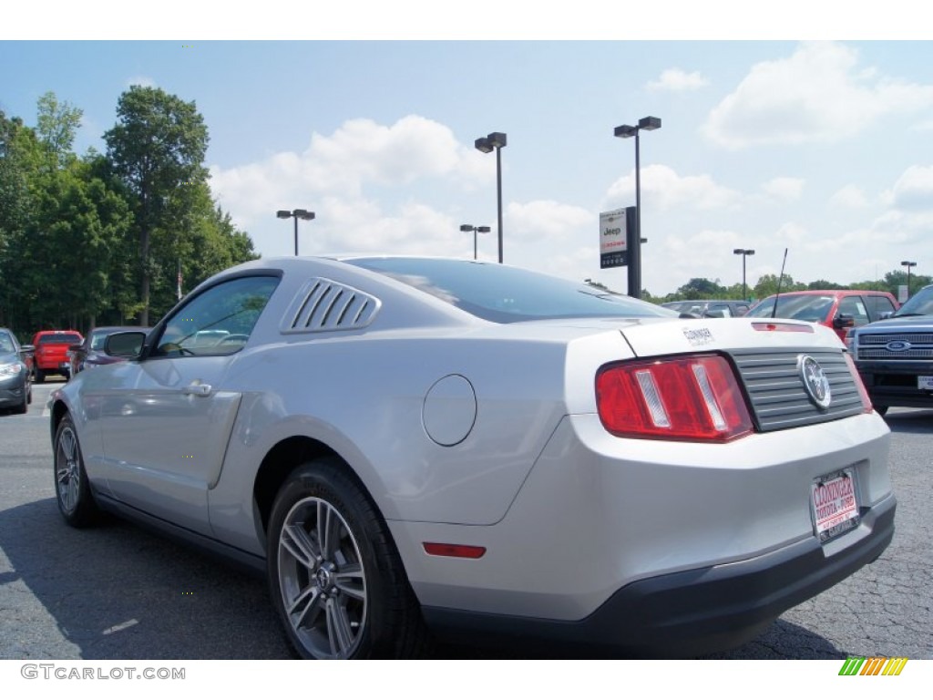 2010 Mustang V6 Premium Coupe - Brilliant Silver Metallic / Stone photo #5