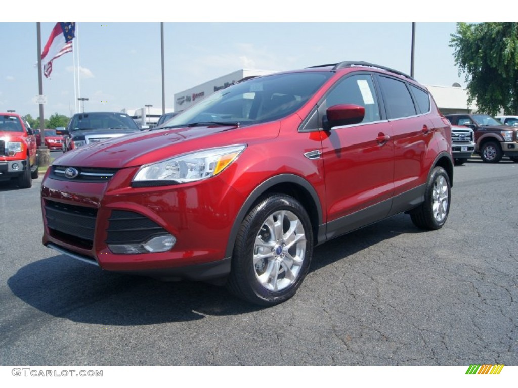 2013 Escape SE 1.6L EcoBoost - Ruby Red Metallic / Medium Light Stone photo #6