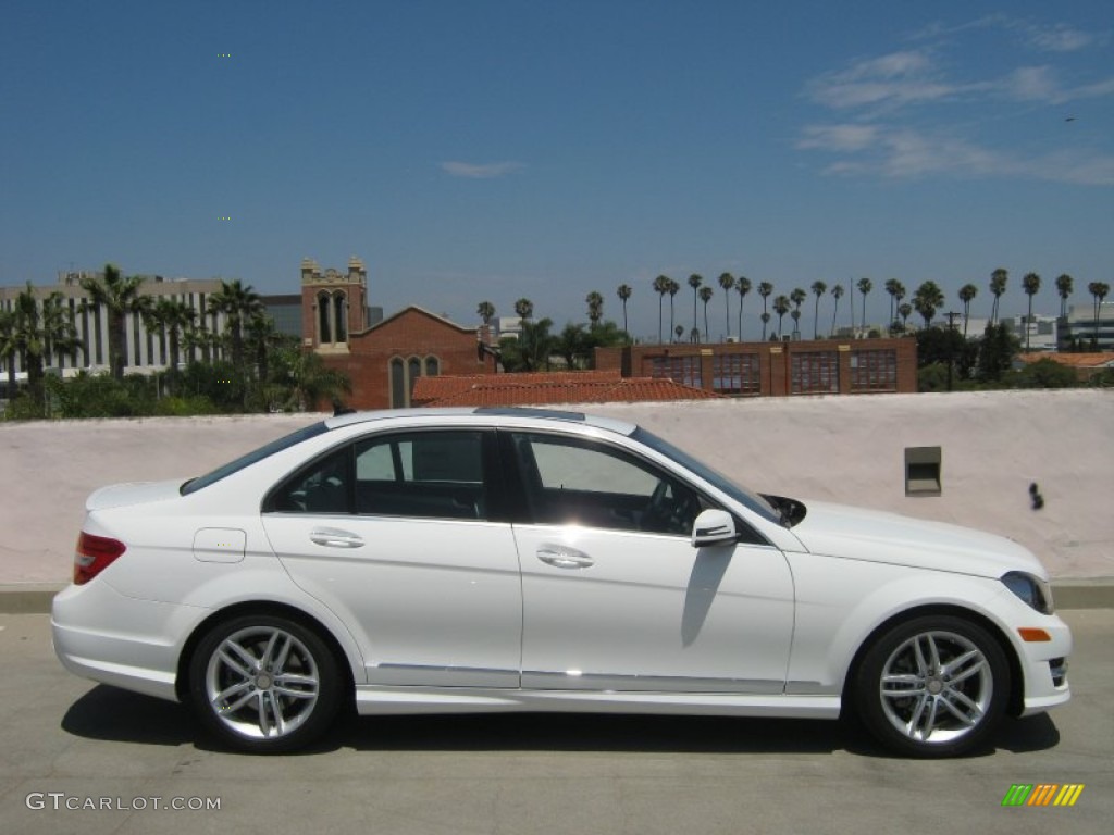 Polar White 2013 Mercedes-Benz C 250 Sport Exterior Photo #68830407