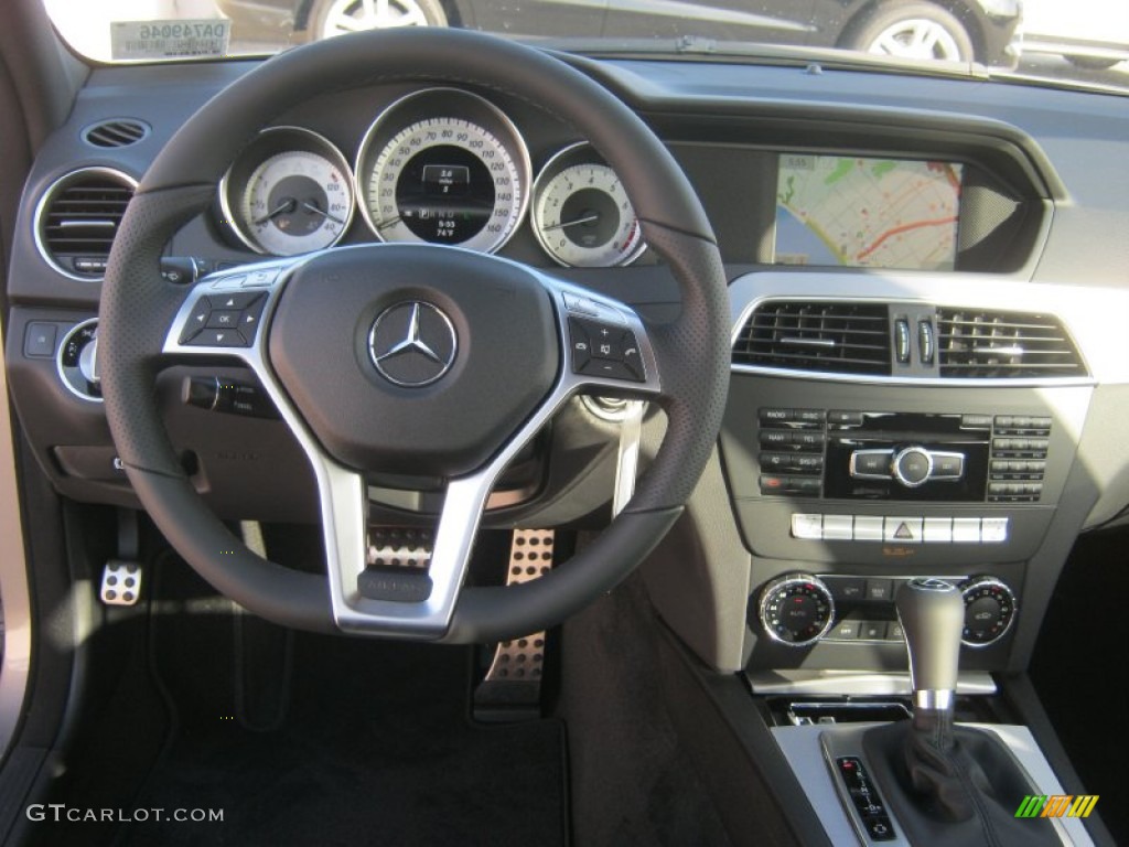 2013 Mercedes-Benz C 250 Sport Black Dashboard Photo #68830539