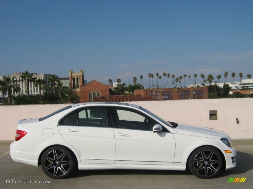 Polar White 2013 Mercedes-Benz C 250 Sport Exterior Photo #68830662