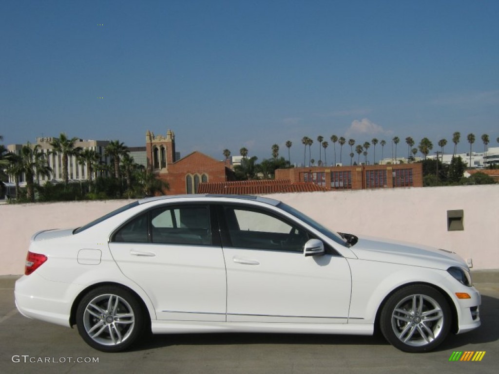 Polar White 2013 Mercedes-Benz C 250 Sport Exterior Photo #68830752