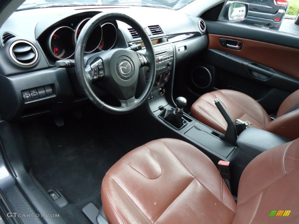 Saddle Brown Interior 2005 Mazda MAZDA3 SP23 Special Edition Sedan Photo #68831103