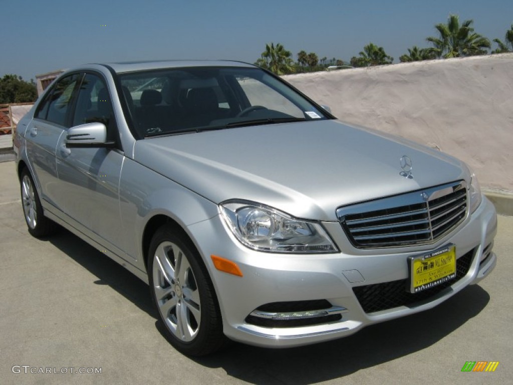 2013 C 250 Luxury - Iridium Silver Metallic / Black photo #1