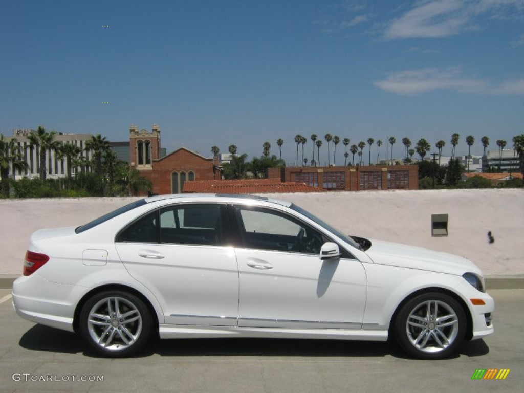 Polar White 2013 Mercedes-Benz C 250 Sport Exterior Photo #68831358