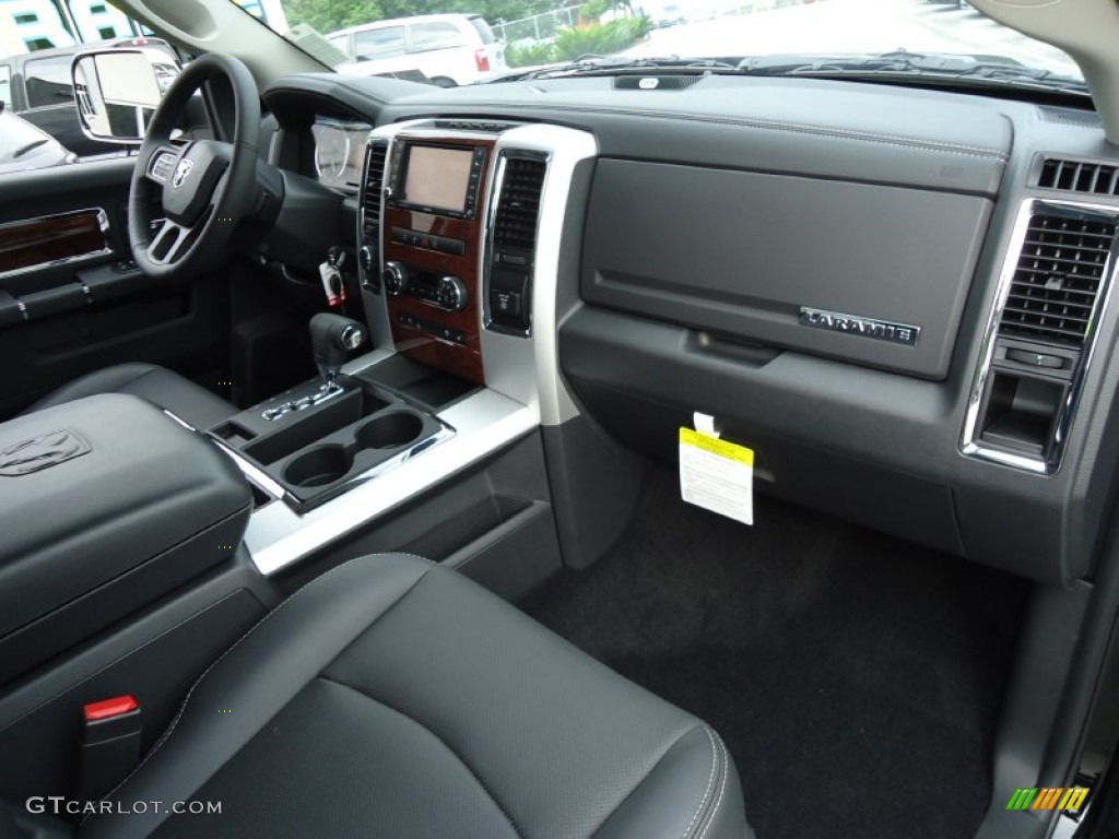 Dark Slate Gray Interior 2012 Dodge Ram 1500 Laramie Crew Cab 4x4 Photo #68831394