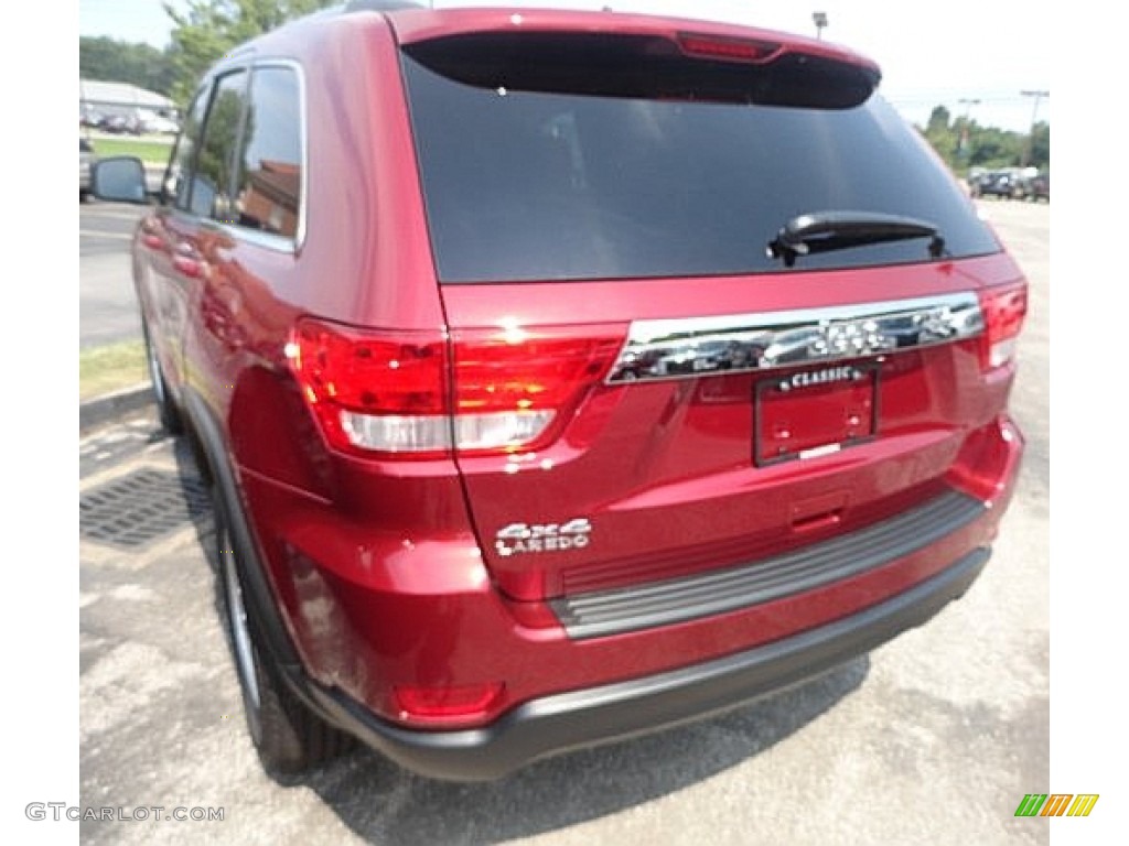 2013 Grand Cherokee Laredo 4x4 - Deep Cherry Red Crystal Pearl / Black photo #2